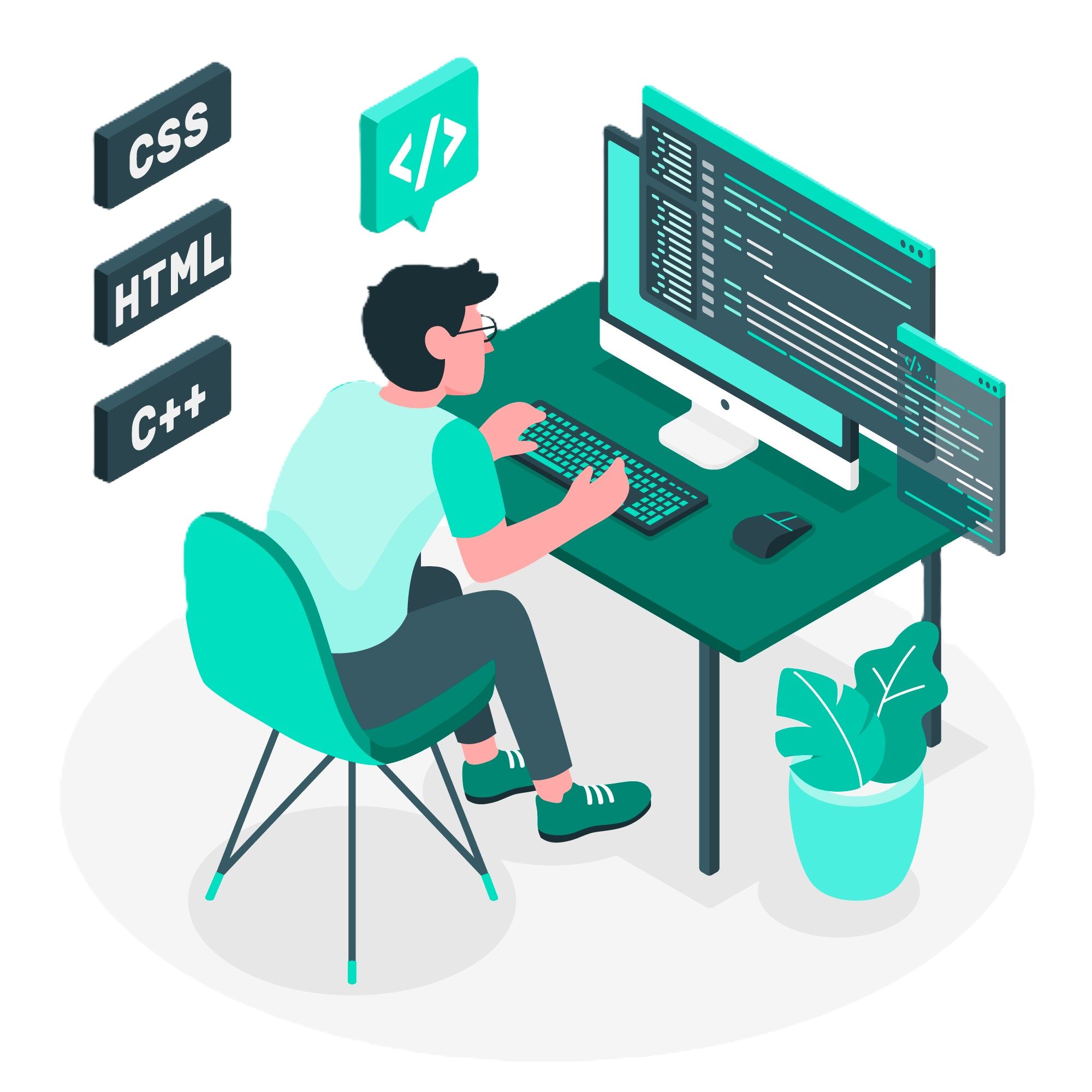 Mobile app illustration